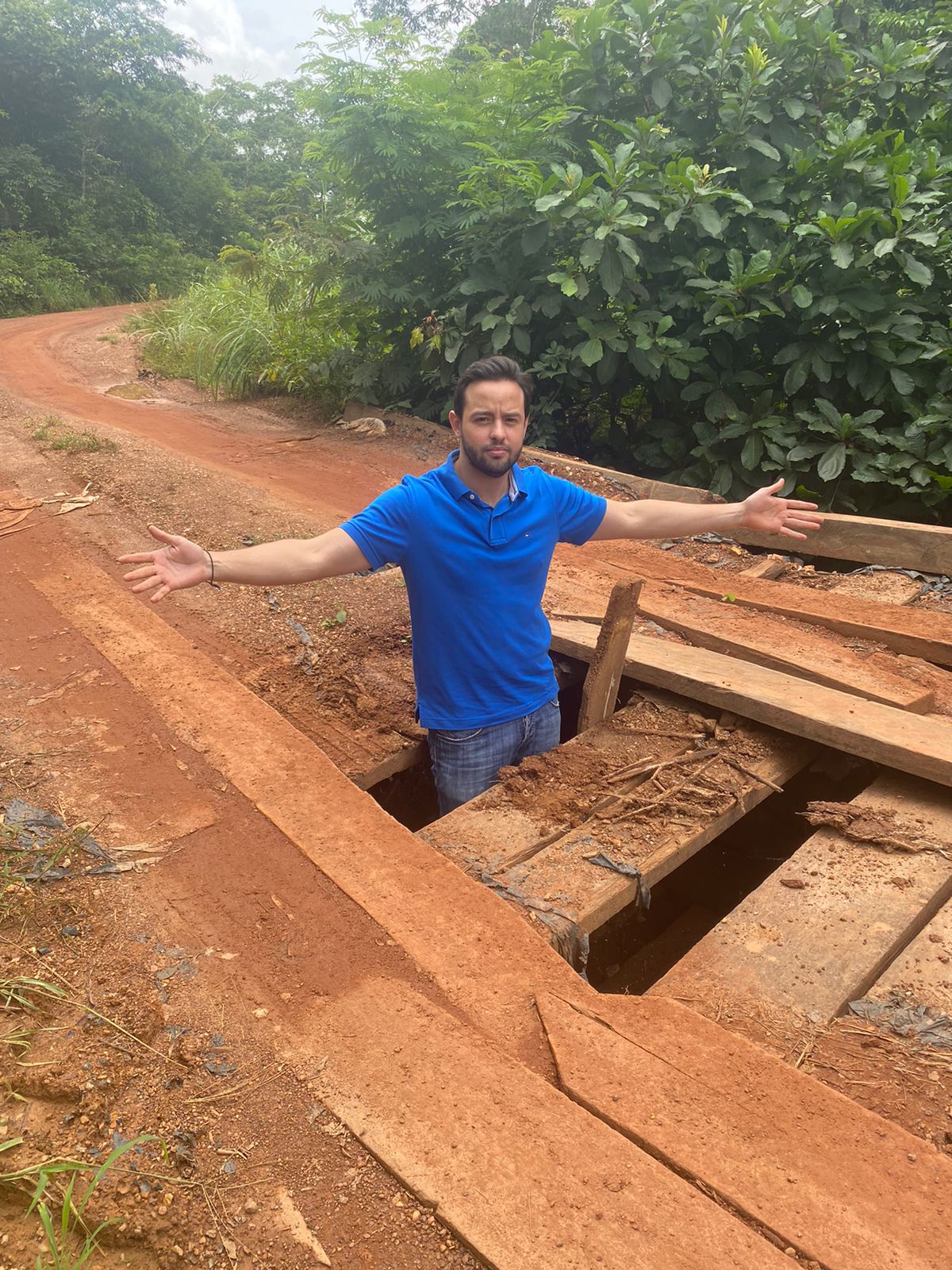 Ulysses Moraes realiza fiscalização em duas pontes precárias na região de Rosário Oeste